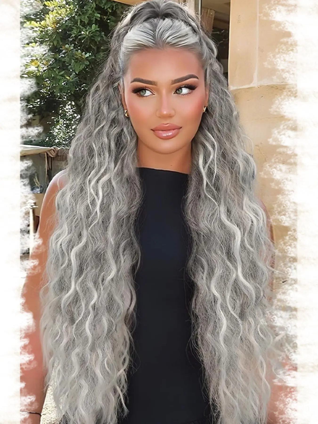 30 Inch Curly Ponytail Extension Wig, Synthetic Extensions, Synthetic Hair Wigs, Claw Clip, Natural Look, High Elasticity, Heat Resistant, Daily Use, Lazy Essential, Wavy Synthetic Hairpiece, Synthetic Hair Pieces