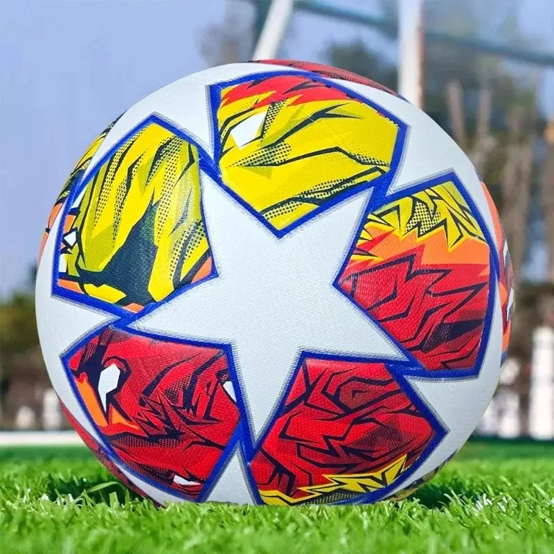 High Quality Soccer Balls Official Size 5 PU Material Goal Team Outdoor Match Game Football Training Ballon De Foot Soccer Training Equipment Soccer Gear