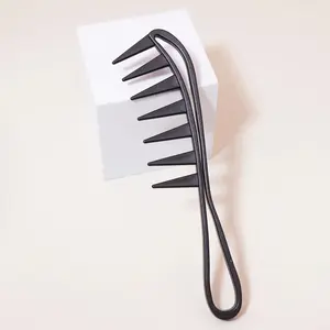 Large Hair Comb with Wide Teeth Eco-Friendly Plastic Massage Curling Salon Styling Tool for Real Hair Wigs & Dry Wet Hair Care