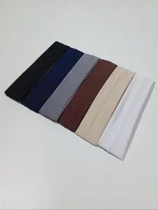 Solid Color Hair Band, Sweat Absorbing Hair Band, High Elasticity Hair Band for Women & Men, Fashion Hair Accessories for Gym Workout Running, Elastic Headband, Sweat Wicking Headband