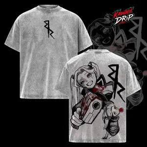 Cyberpunk Edgerunners Vintage T-Shirt, Anime Graphic Tee, Washed Oversized Streetwear Top, Retro Manga Panel Inspired Artwork, Cult Dark Aesthetic, Unisex Shirt, Anime and Manga Fans, Manga Art Prints, Streetwear Merch