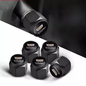 5pcs Car Wheel Stem Tire Valve Caps Protection Cover, Aesthetic Appeal Sleek Design, Fits Cadillac Escalade Deville Dts Ats Bls Ct4 Ct6 Cts Ext Slr Srx XLR Xt4, Car Parts, Car Accessories