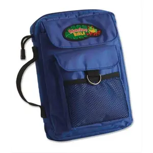 212 MAIN Zondervan Gifts Adventure Bible Cover - Medium Blue Nylon Fabric, Functional Pockets, Book Protection