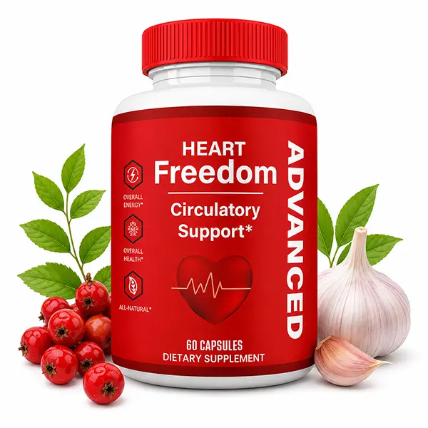 Heart Freedom Capsules, Circulation & Heart Health Support Supplement, Maximum Strength Formula, 1 Pack