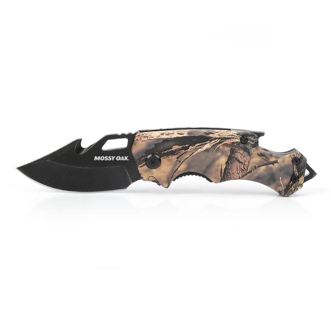 #backtoschool MOSSY OAK Mini Folding Pocket Knife, Stainless Steel Drop Point Blade - EDC Multi-tool with Bottle Opener and Glass Breaker