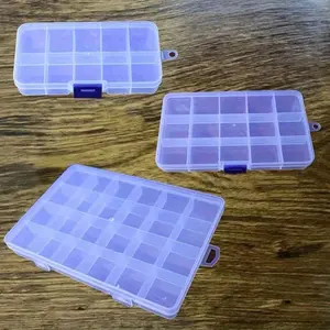 1pc Rectangular Packing Box, Transparent Storage Box, Jewelry Box, Small Box Document Accessories Box Plastic Box Earrings Earrings Bracelet Necklace Storage Nail Brick Storage