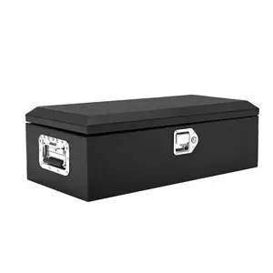 20x12 Inch Truck Bed Tool Box, Heavy Duty Steel Lockable Storage Chest with Keys & Side Handle, Weatherproof Organizer Box for Pickup Trucks, RV, Trailer