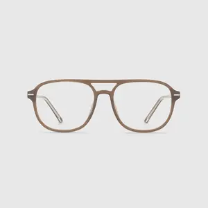 BLUE ELEPHANT BRAZE Nude beige Glasses, Blue Light Filtering, Korean Unisex Eyewear