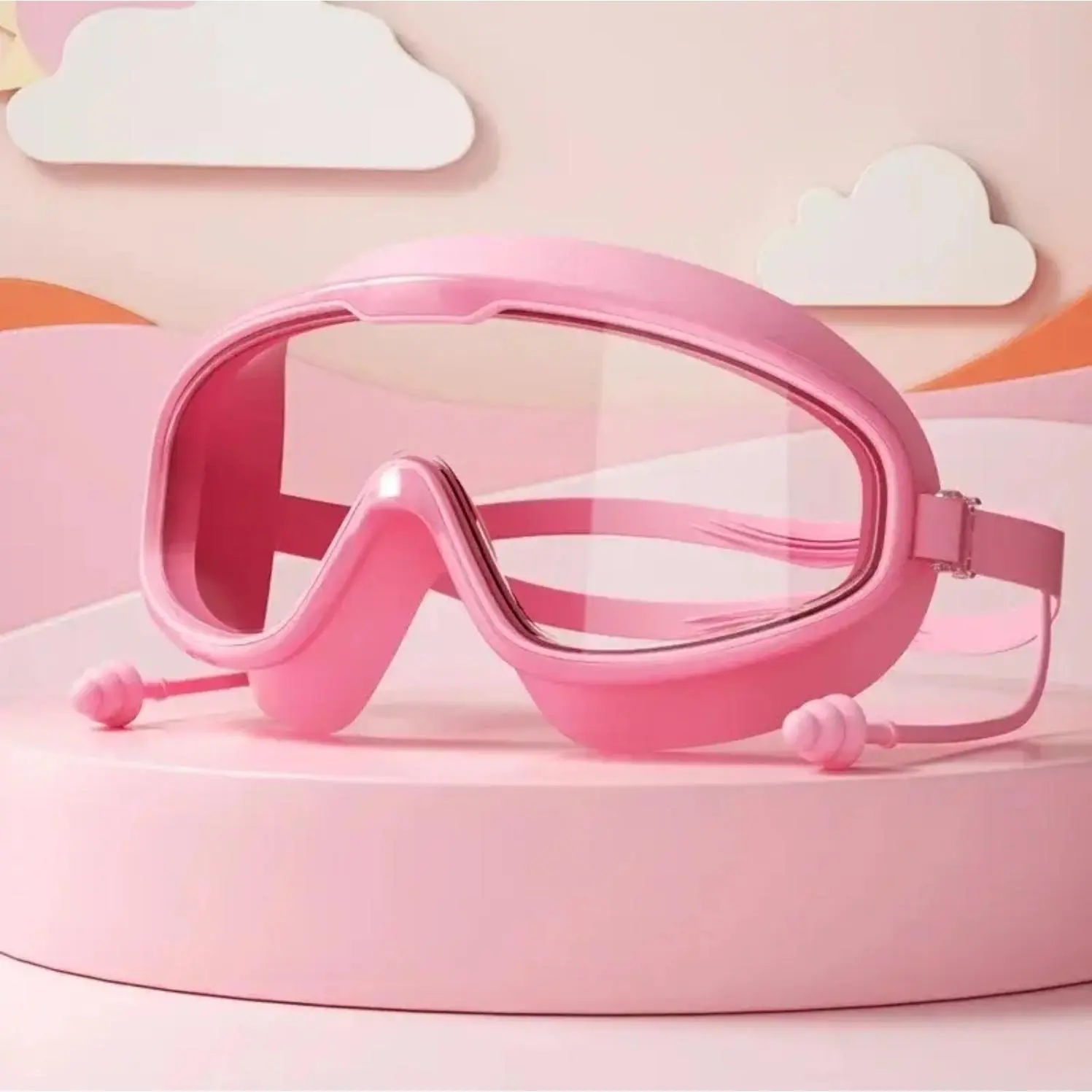 Children's Swimming Goggles, Multi-Color Soft Premium Silicone Design with Anti-Fog & Leakproof Lenses, Snug Fit for Outdoor Activities, Swimming Accessories