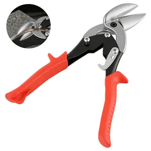 Tin snips  10-inch Eccentric Sheet Metal Shears  Dual-Directional Cutting  Galvanized Sheet Metal Shears  Forged CR-V Steel Composite Sheet Metal Shears, suitable for HVAC, electrical installation, and drywall construction