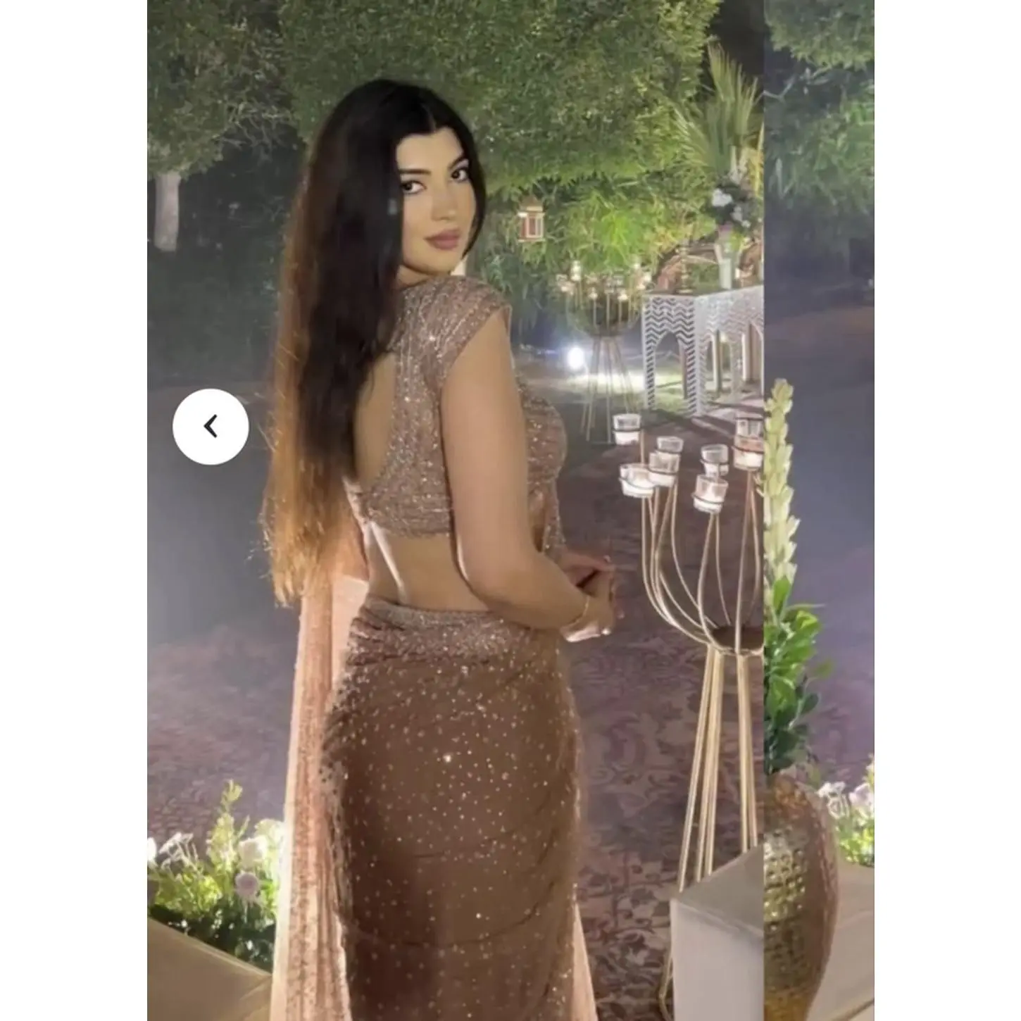 Women's Sequined Net Saree, Elegant Party Wear for Special Occasions with an Unstitched V-Neck Blouse Piece, Sequins, Solid, Traditional, Ethnic, Net Sequinse Material, Mesh, Accessories, Chic, Lady, Unstitched Blouse, Formal Wear