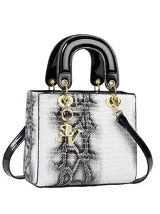 Classic Luxury Designer Handbag, Nubuck PU Leather Shoulder Bag, Crocodile Pattern, Multifunctional Large Capacity, Casual Fashion