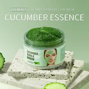 Korean Cucumber Bubble Clay Mask – Deep Cleansing, Moisturizing & Hydrating Wash-Off Facial Mask