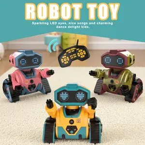 Gesture Sensing RC Smart Robot Toy for Kids, 2.4GHz Remote Control, Programming, Singing Dancing, Voice Recording, LED Lights, Educational Gift