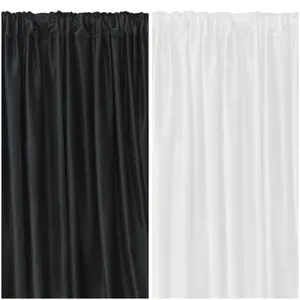 Satin Backdrop 5ft x 10ft - High-Quality Satin, One Peace Design, Hemmed Edges, 4-Inch Diameter Rod Pocket for Easy Storage