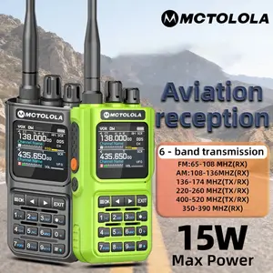 MT-8000 multi band transmission and reception Bluetooth program AM FM amateur radio walkie talkie with large capacity and long battery life suitable for hotel management and catering services two-way walkie talkie Walkie Talkies Two Way Radios