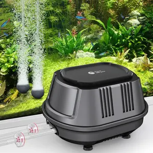 AquaMiracle Aquarium Air Pump Quiet Fish Tank Air Pump Aquarium Bubbler Hydroponics Air Pump Oxygen Pump Pond Aerator