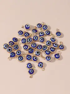 40pcs Devil Eye Pendants DIY Accessories, Perfect for Necklace Bracelet Making, Unique Charms for Crafting Projects, DIY Jewelry Making, DIY Jewelry Decoration