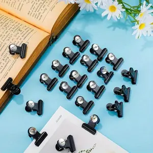 Push Pin Clip, 10pcs/set Cork Bulletin Board Thumb Tacks, Paper File Clips, Small Spring Binder Clamps, Decorative Photos Push Pins for Office School