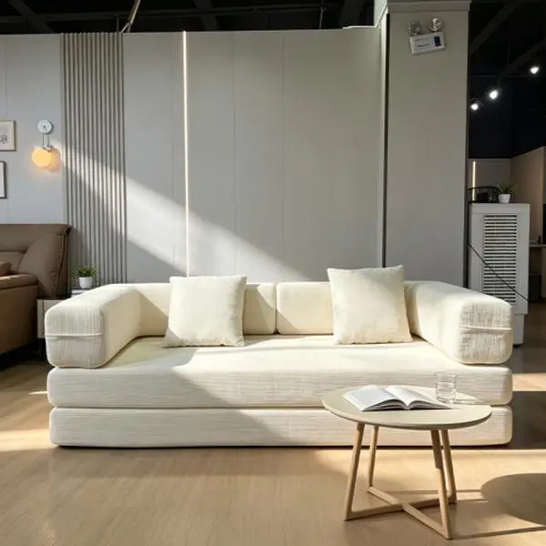 Sofa bed, Convertible Couch with Pure Foam Core, Wide Corduroy Lounge Chair, Space-Saving Compact Design for Living Room
