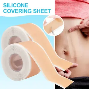 Yitap 2 Roll Invisible Repair Silicone Patch Tape, Lightweight Breathable, No Marks, Non-Slip, Universal Body Use, Pet Material