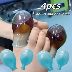 4-Pack Soft Toe and Finger Protectors, Tight Coverage Design, Ideal for Wound Treatment, Fungal Infection, Nail Bed Inflammation, Bathing, Sports, Daily Use
