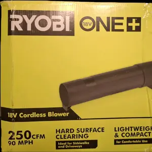 RYOBI 18V ONE  CORDLESS BLOWER 250CFM 90MPH (TOOL ONLY)