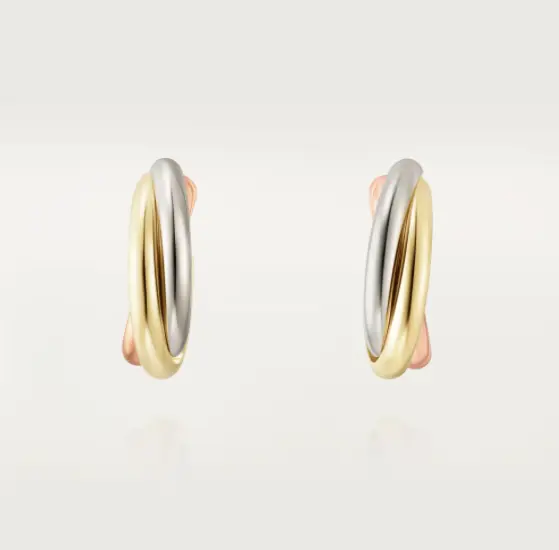 Pre-owned Cartier TRINITY earrings, full set