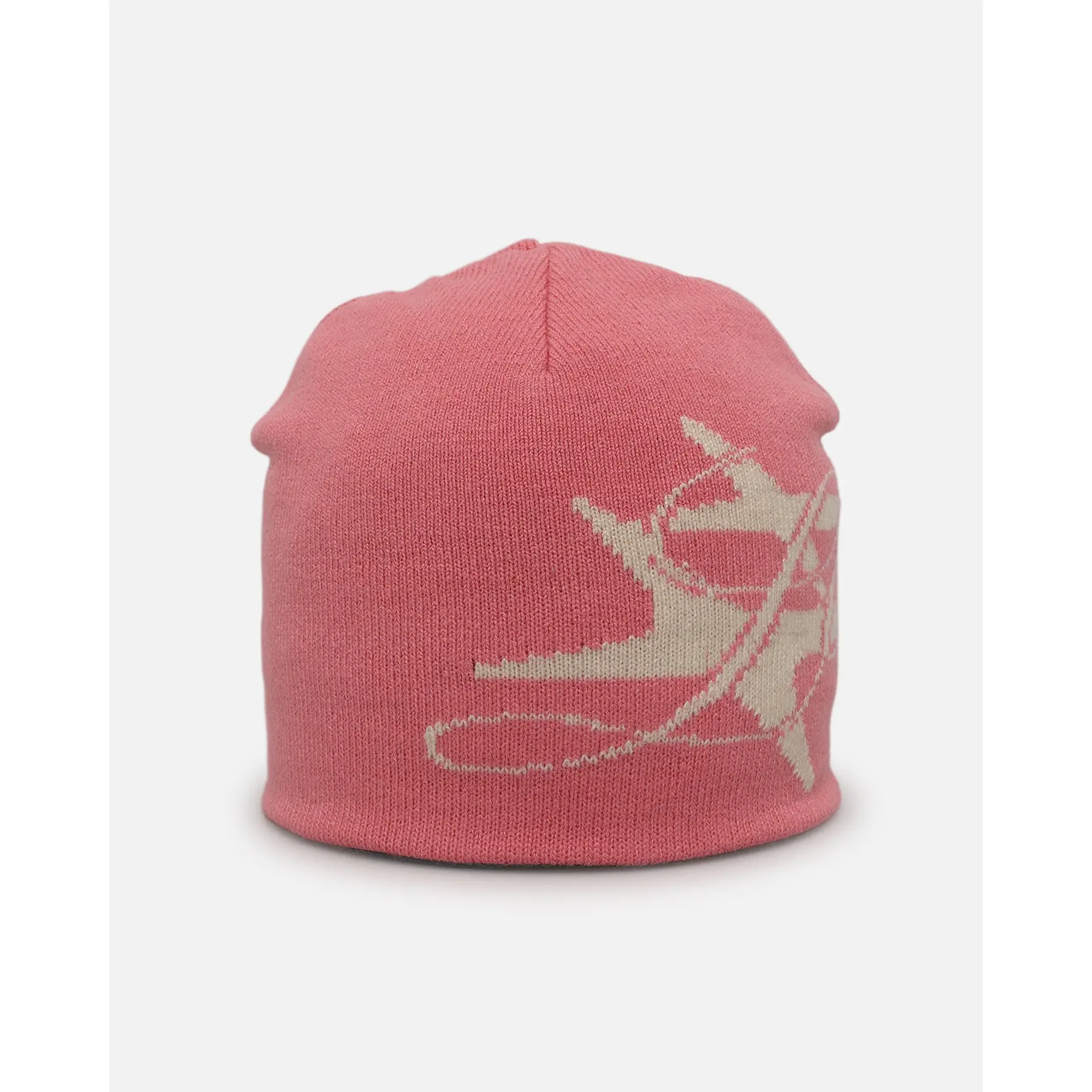 Loiter Hybrid Skull Knit Beanie Pink Loiter Hybrid Skull Knit Beanie Pink