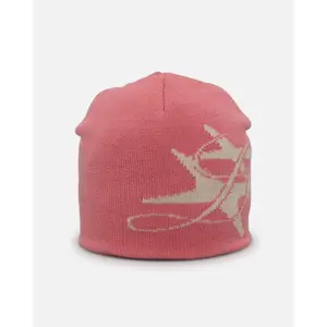 Loiter Hybrid Skull Knit Beanie Pink Loiter Hybrid Skull Knit Beanie Pink
