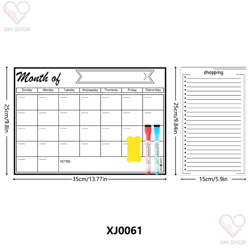 Magnetic refrigerator message board, magnetic no-punch, message note-taking fast! Environmental protection high color value, family warmth in!