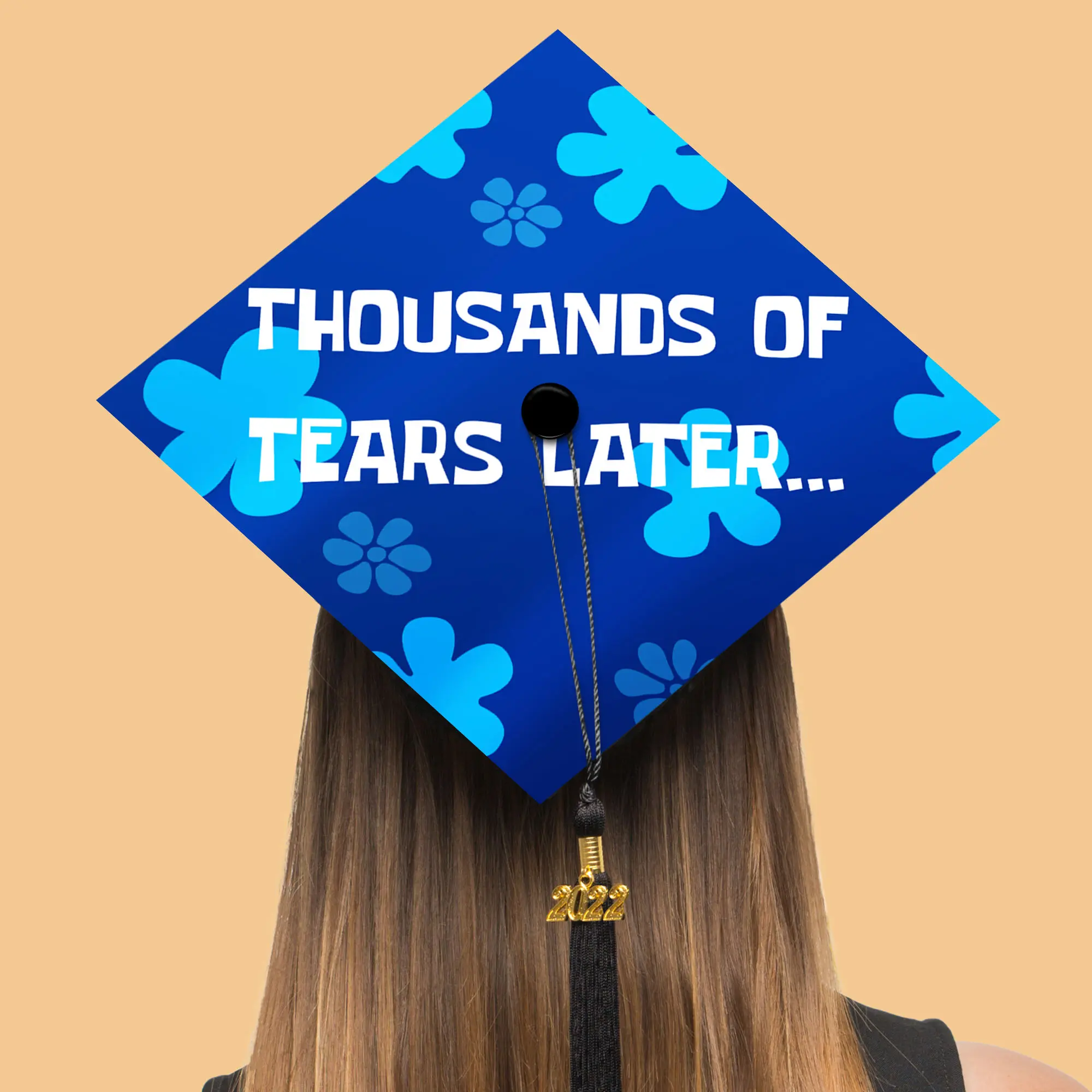 Custom Graduation Printed Graduation Cap Topper, Motivative Grad Cap ...