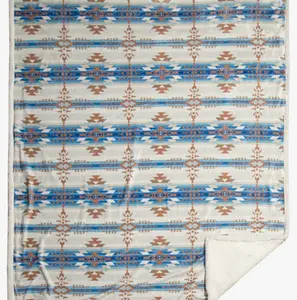 Southwestern Aztec Sherpa Blanket