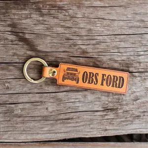OBS Ford Genuine Leather Keychain for Trucks