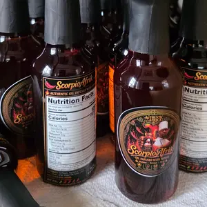 Scorpio Afrik Infused Hot Pepper Oil - Bold Spicy Flavor for Enhanced Dishes - Perfect for Spicy Lovers Chipotle Hot Sauce Chili Oil Seasoning Oil Seasoning Spice