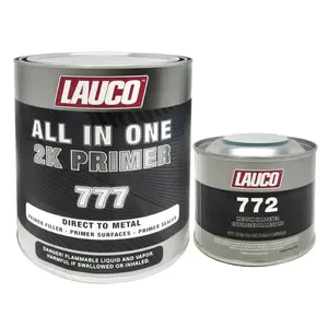 All In One Direct To Metal 2K Urethane Primer Surfacer (4:1)  (Primer Filler, Primer Surfaces, Primer Sealer) 1 Liter & 1 Medium 8oz Can Activator KIT