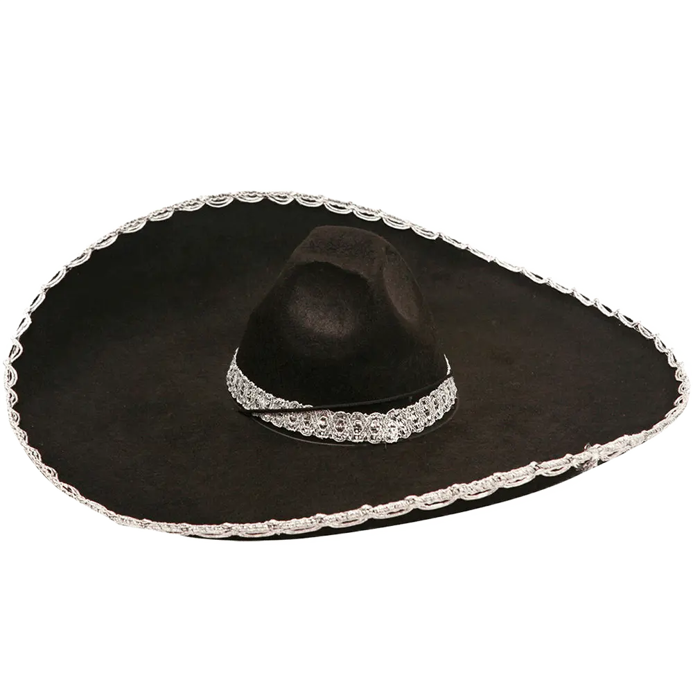 Mexican Mariachi Hat For Adult - Mexican Sombrero Costume Hat - Costume Accessory for Halloween, Theme Party & Cosplay Costume Party
