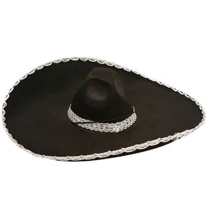 Mexican Mariachi Hat For Adult - Mexican Sombrero Costume Hat - Costume Accessory for Halloween, Theme Party & Cosplay Costume Party