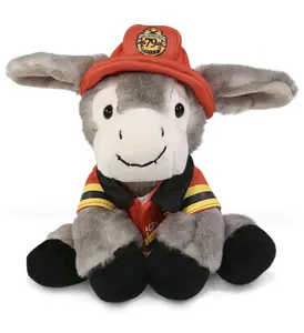 DOLLIBU Lying Grey Donkey Stuffed Toy - Super Soft Polyester Plush, Soft Fill, Removable Design, Suitable for Ages 0+