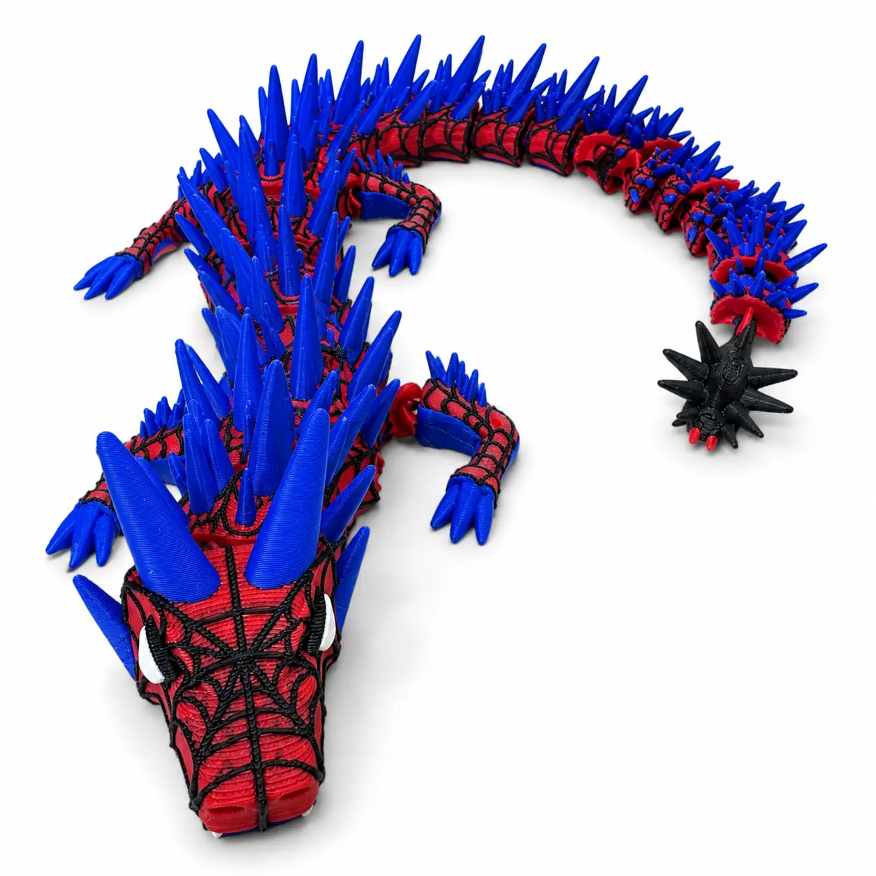 18-in 3D Printed Multi-Pattern Dragon Artistic Statue, Large-Sized Home Decor Collector Ornament, Home Supplies Figurine, Mothers Day Gift by summerwins,, Room Decorations, Decor Accessories Collectible Home Decor Decorative Home Ornament