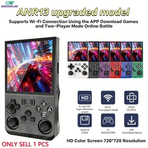GAMINJA Online Handheld Game Console, 4-Inch HD Screen, 19+ Emulators, Online Battle & Game Download, 3500mAh Long Battery Life Charging, Retro Compact Portable Gaming Device