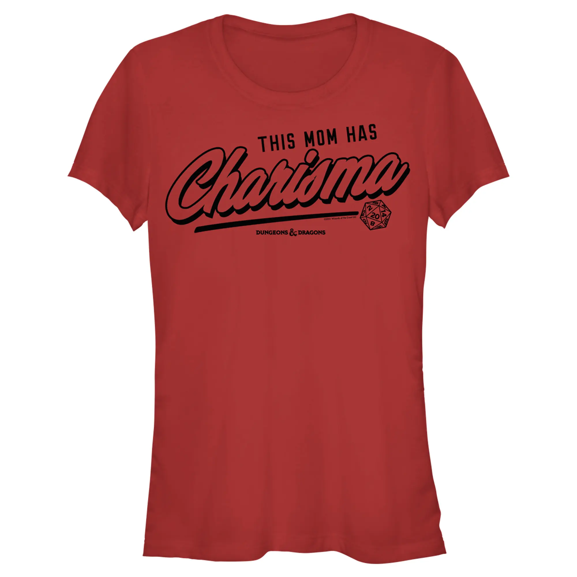 Juniors Womens Dungeons & Dragons This Mom Has Charisma T-Shirt