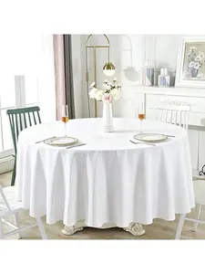 Custom Photo Waterproof Round Tablecloth Collection | Personalized With Your Pet, Family, Holiday or Logo Images, Stain‑Resistant for Home, Patio & Events | Customizable With Any Picture You Want
