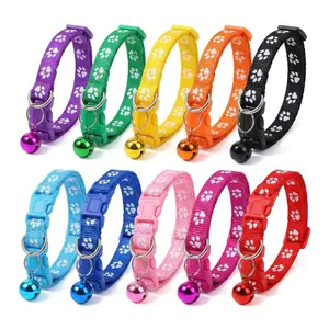 10 Pack Puppy Collars – Adjustable Breakaway Collars for Litter Puppies, Soft Nylon ID Collars in Multiple Colors for Newborn & Small Pets Outdoor Dog