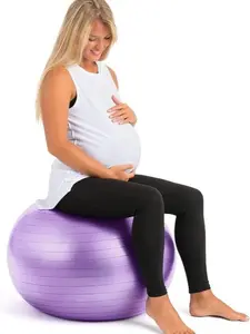 Pregnancy Ball – Gym Workout, Home Workout & Fitness Equipment for Prenatal Yoga, Maternity Exercises, Office Chair Use, Stability & Balance Training, Physical Therapy