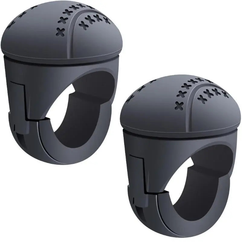 360° Rotate Steering Wheel Knob, Anti-Slip Silicone & ABS Auxiliary Force Handle, Easy Installation Driving Aid for Pain Relief, Universal for Cars Trucks Boats (1 or 2 Pack), Installation Tools, Odorless And Sun-Resistant