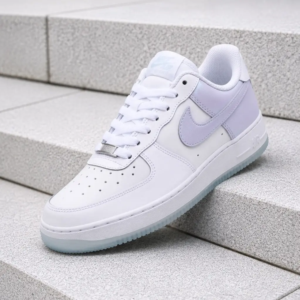Nike Air Force 1 Low '07 White Pure Violet IR0194-100 Women's Fashion Sneaker New