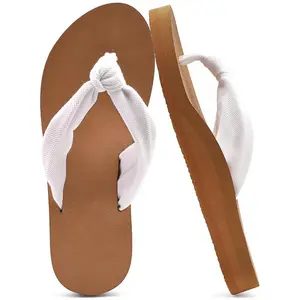 EncoLax Flip Flops for Women with Arch Support Yoga Mat Comfortable Summer Beach Walking Thong Cushion Sandals Slip On Indoor Outdoor