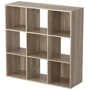 Segawe 9 Cubes Wooden Cube Organizer Bookcase with Solid MDF Chipboard for Home Office Storage Segawe 9 Cubes Wooden Cube Organizer Bookcase with Solid MDF Chipboard for Home Office Storage