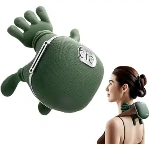 Shoulder Massager Electric Cervical Massager Bionic Hand Heating Wireless Portable 3D Kneading Massage for Neck Shoulders & Hands Unisex Lightweight & Adjustable Speed Settings,Mother's Day Gift, Father's Day Gift
